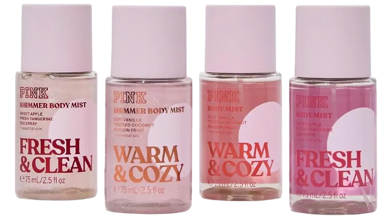 PINK Victoria's Secret Sparkle & Scent Shimmer Body Mist Set