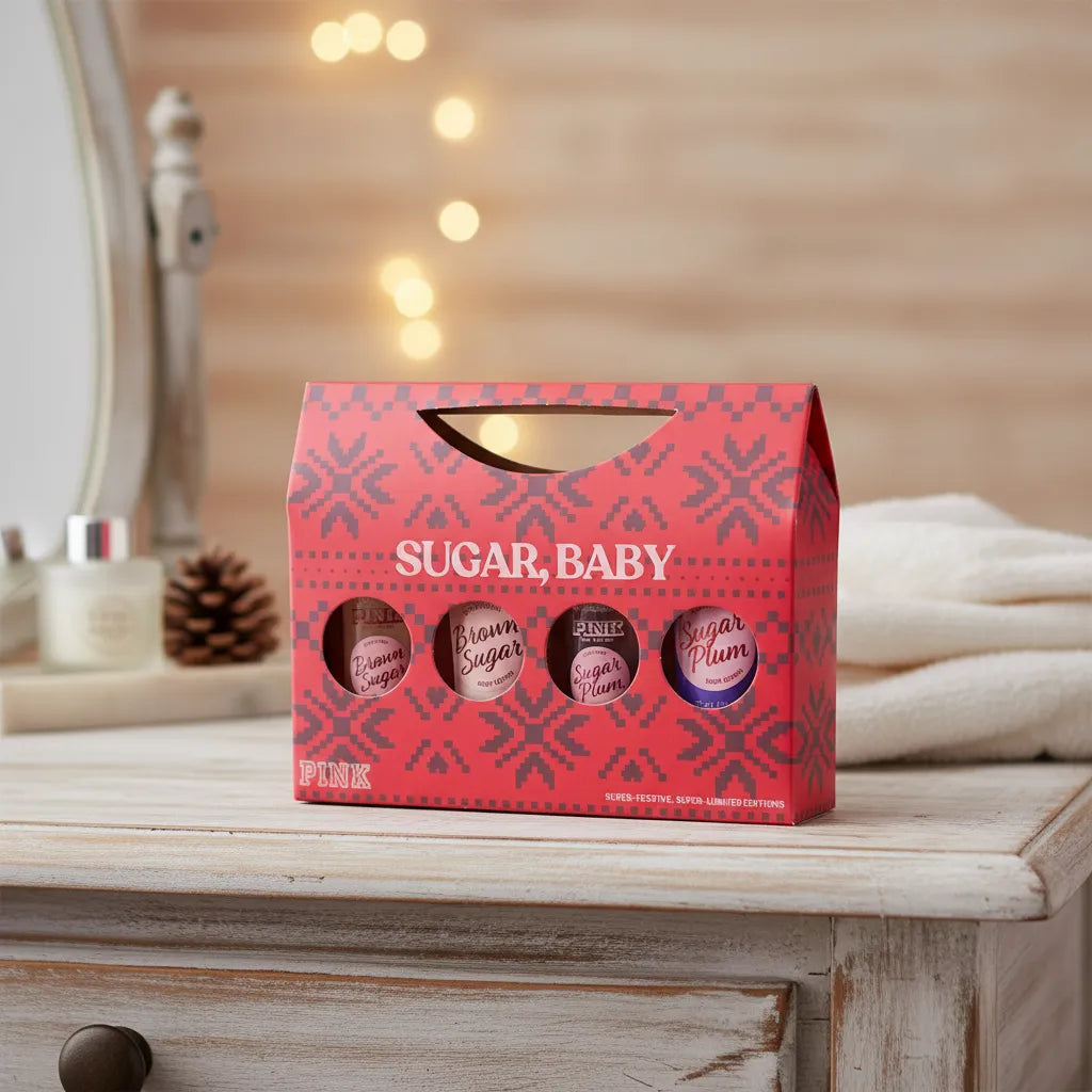 PINK Victoria's Secret Sugar Baby Body Lotion Set edición limitada