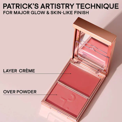 PATRICK TA Major Headlines Double-Take Crème & Powder Blush Duo